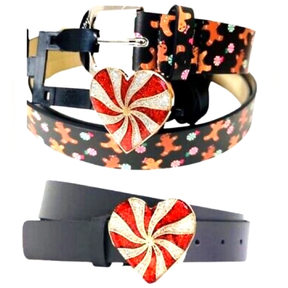 Betsey Johnson Accessories - Betsey Johnson Set of 2 Holiday Belts Women